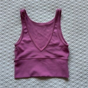 RARE COLOR lululemon athletica Like New Women’s Power Pivot Ribbed Tank, Sz 4